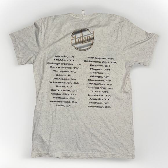 Midland The Last Resort Band T-Shirt Country Music Tour Tee Medium 18x26 Vintage - Picture 4 of 5